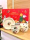 mini X'Mas  จานพร้อมกล่อง Set3&5ชิ้นครีม Lassie Decor