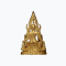 Golden Ra, Phra Buddha Chinnarat, Por Por Ror Por Ror, model restored, year 1991, number 51, weight 14.85 grams.