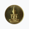 Emerald Buddha amulet, gold  Buranachat version, year 1988