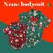 Xmas bodysuit บอดี้สูทเสื้อเชิ้ต ลายซานต้ารับเทศกาล