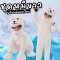 ชุดแฟนซีเด็ก ชุด polarbear หมีขาวขั้วโลก ขนปุย