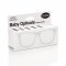 Mustachifier White UV Glasses แว่นเนิร์ดเด็กสีขาว