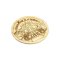 centimeter wooden coaster five baht coin