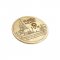 centimeter wooden coaster one baht coin