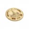 centimeter wooden coaster ten baht coin