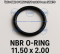 โอริง NBR O-RING 11.50 x 2.00 mm NBR70 Pack 50 ตัว