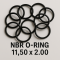 โอริง NBR O-RING 11.50 x 2.00 mm NBR70 Pack 50 ตัว