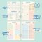 Menghua สมุด Planner 2026 แพลนเนอร์ ขนาด A4