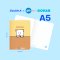 Double A สมุด สมุดบันทึก เย็บลวด ขนาด A6/A5 80 แกรม 40 แผ่น รุ่น Gohan