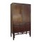 dark brown Antique Chinese tall cabinet