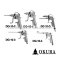 OK-DG-10-2 ปืนลม ปืนฉีดลมยาว 2 นิ้ว ตัวปืนอลูมิเนียม OKURA BLOW GUNS