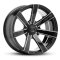 RTG 18x9 ET 20 PCD 6x139.7 CB 106.1 Black/Laser Text/Edge Spoke Ball Cut