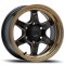 Lenso Giant-4 15x7.5 ET 20 PCD 6x139.7 CB 106.1 Black/Mirror Lip Polish/Edge Spoke Ball Cut/Laser Text/Copper Gloss Clear