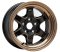 Lenso Giant-4 15x8.5 ET -10 PCD 5x114.3 CB 60.1 Black/Mirror Lip Polish/Edge Spoke Ball Cut/Laser Text/Copper Gloss Clear