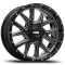 MX-DEVA 18x9 ET 0 PCD 6x139.7 CB 106.1 Black/Edge Spoke Ball Cut/Mirror Rivet