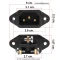 ขนาดเต้ารับปลั๊กไฟ  IEC 320 C14 สำหรับ DIY ติดตั้งปลั๊กไฟ (ขันน็อตสกรู)