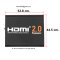 ขนาด HDMI Repeater 4K 2.0 ตัวขยายสัญญาณ HDMI