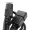 หัวปั๊ม 16A 250V สายไฟ AC C13 C20 สายมอก. 1.5Sq.mm. สีดำ ยาว 1.8 เมตร สำหรับเครื่องสำรองไฟ UPS และปลั๊กไฟ PDU