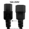 รายละเอียดหัวปลั๊กสายไฟ AC C13 C14 สเปกปั๊มนูน 16A 250V ทนกระแสไฟสูง