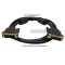 รูปสินค้าจริง สายจอ DVI 18+1 (DVI-D) หัวทอง ความยาว 1.8 เมตร พร้อมตัวกรองสัญญาณ Ferrite Bead หัวท้าย
