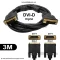 สายจอคอม DVI-D 24+1 หัวทอง ยาว 3 เมตร รองรับ Digital ภาพคมชัด