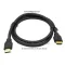 HDMI V.2.0 (4K 3D UHD Ethernet ARC) รุ่น Deluxe (MM) 1m หัวทอง สายสั้น สีดำ