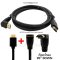 สาย HDMI V2.0 4K@60Hz  (M-M) หัวตรง+หัวฉากคว่ำ 1.8 เมตร