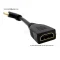 สาย HDMI 4K 8K@60Hz ผู้-เมีย หัวฉาก 90 องศา หันซ้าย ยาว 15 ซม.