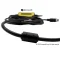แกนเฟอร์ไรต์ Ferrite Core ป้องกันสัญญาณรบกวน บนสายโปรแกรม PLC Mitsubishi รุ่น USB-SC09-FX