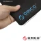 ด้านหน้าแผ่นรองเม้าส์ผ้า (Mouse Pad) ORICO เย็บขอบสีดำ (25x30 cm.) หนา 4 มิล