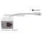 ภาพขยาย RJ11 ตัวเมีย สายแปลง RJ45 ตัวผู้ เป็น RJ11 ตัวเมีย (8P4C to 6P4C) อะแดปเตอร์แปลงพอร์ต LAN เป็นสายโทรศัพท์ ตู้สาขา PBX - สีขาว