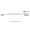 สายแปลง RJ45 ตัวผู้ เป็น RJ11 ตัวเมีย (8P4C to 6P4C) อะแดปเตอร์แปลงพอร์ต LAN เป็นสายโทรศัพท์ ตู้สาขา PBX มุมมองด้านบน - สีขาว