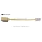 สายแปลง RJ45 ตัวผู้ เป็น RJ11 ตัวเมีย (8P4C to 6P4C) อะแดปเตอร์แปลงพอร์ต LAN เป็นสายโทรศัพท์ ตู้สาขา PBX มุมมองด้านบน - สีครีม