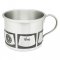 Pewter Birth Record and  Baby Cup - Heavy Gauge