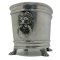 Pewter Vintage Wine Cooler with Lion Head handles & Paws feet