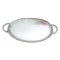 Pewter Serving Tray, Oval - Rope border, small