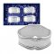 Pewter Oval Chippendale Napkin Ring - set of 4 giftbox