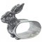 Pewter Oval Napkin Ring, Rabbit head & Feet décor (Pack of 2)