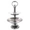 Pewter Pastries, Snacks 2 Tier Stand