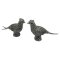 Pewter Animal Salt & Pepper / L: 10.5  H: 6.5  cms.