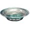 Pewter Grape Motif Pedestal Oval Bowl