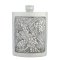 Pewter Grape Motif Hip Flask