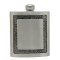 Pewter Hip Flask - Front Etched Décor