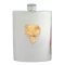 Pewter Hip Flask - Fox Head Gold Plated Ornament