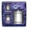 Pewter Hip Flask set w/Shot glasses in Giftbox