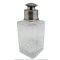 Liquor Square shape Decanter w/Pewter Collar & Stopper