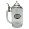 Beer Stein w/Pewter Lid & Medal