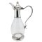 Wine Decanter w/Pewter Base, Collar, & Pourer