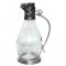 Wine Decanter w/Pewter Base & Boar Handle