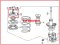 Diagram of Front Shock Absorber Mounting for Honda CR-V'02-'06